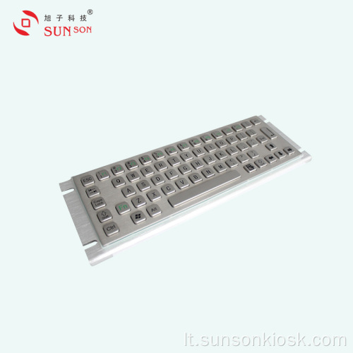 Sustiprinta metalinė klaviatūra su jutikliniu kilimėliu